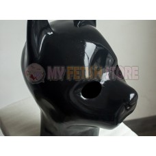 (DM108)Top quality DM 100% natural full head latex dog mask rubber hood suffocate feitsh Mask fetish wear